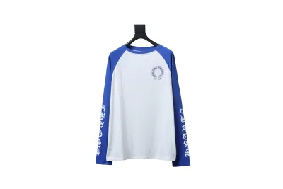 Chrome Hearts 25FW Black Label Patchwork Print Long-Sleeve T-Shirt Blue 01