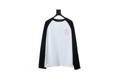 Chrome Hearts 25FW Embroidered Horseshoe Patchwork Long Sleeve T-Shirt Black 01