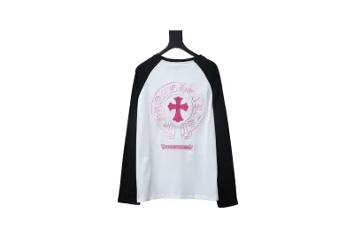 Chrome Hearts 25FW Embroidered Horseshoe Patchwork Long Sleeve T-Shirt Black 02