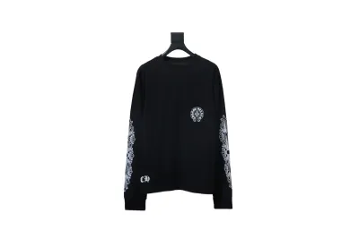Chrome Hearts 25FW Horseshoe Print Long-Sleeve T-Shirt Black 01