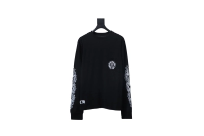 Chrome Hearts 25FW Horseshoe Print Long-Sleeve T-Shirt Black 01
