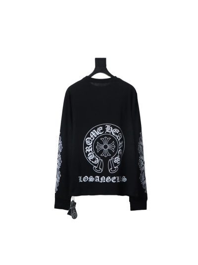 Chrome Hearts 25FW Horseshoe Print Long-Sleeve T-Shirt Black 02