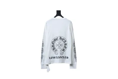 Chrome Hearts 25FW Horseshoe Print Long-Sleeve T-Shirt White 02