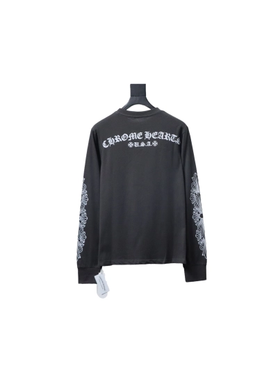 Chrome Hearts 25FW Long-Sleeve T-Shirt with Sanskrit Print on the Back Grey 02