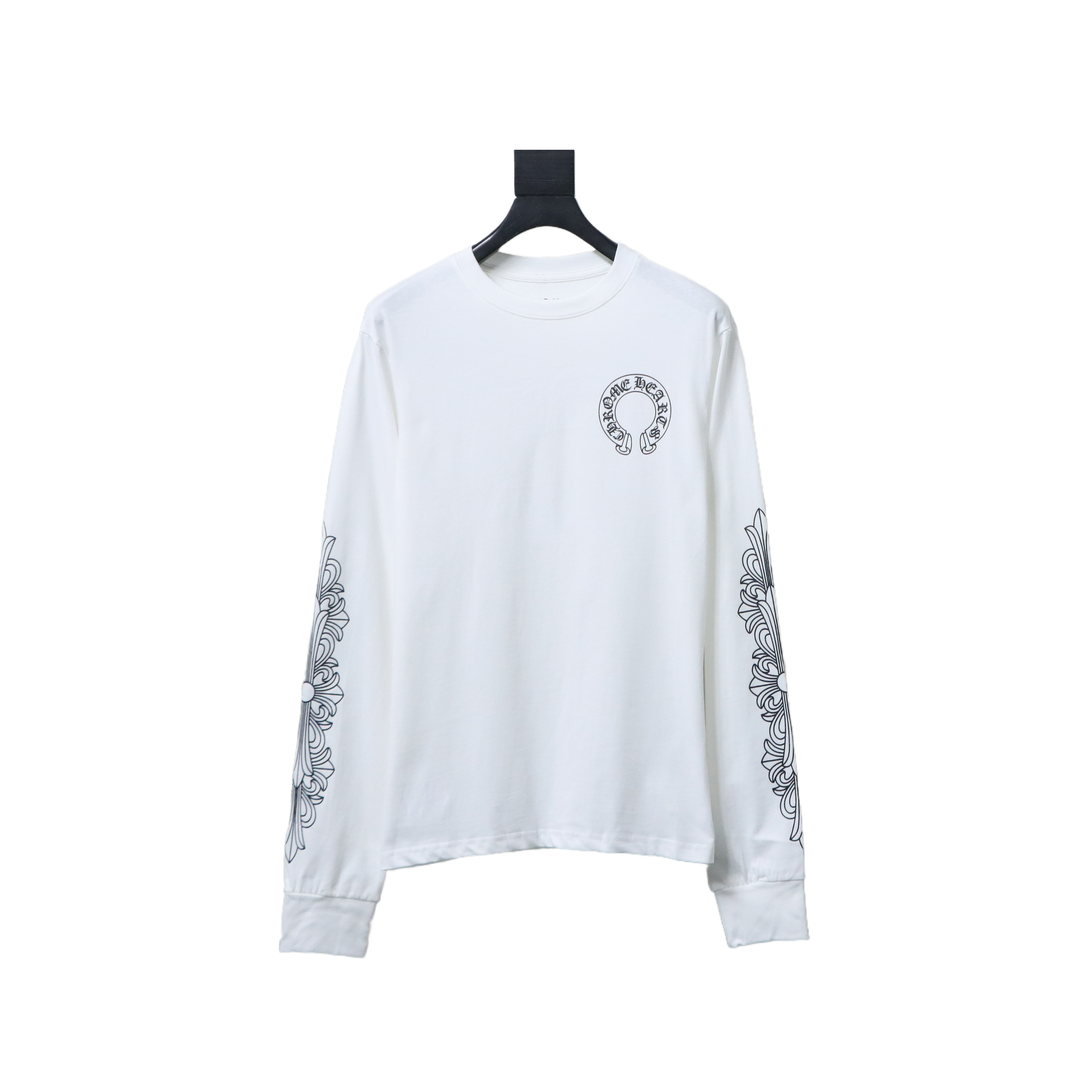 Chrome Hearts 25FW Long-Sleeve T-Shirt with Sanskrit Print on the Back White