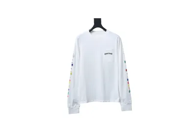 Chrome Hearts 25FW Scroll Print Long-Sleeve T-Shirt White 01