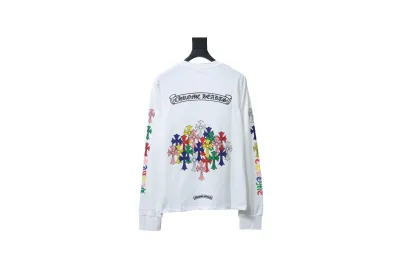 Chrome Hearts 25FW Scroll Print Long-Sleeve T-Shirt White 02