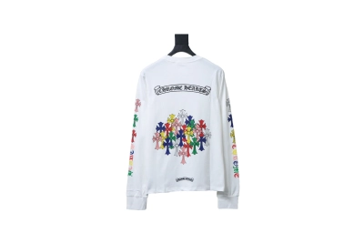 Chrome Hearts 25FW Scroll Print Long-Sleeve T-Shirt White 02