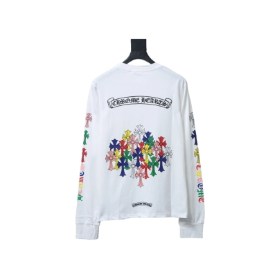 Chrome Hearts 25FW Scroll Print Long-Sleeve T-Shirt White 02