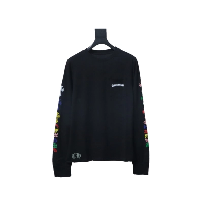 Chrome Hearts 25FW Scroll Print Long-Sleeve T-Shirt Black 01