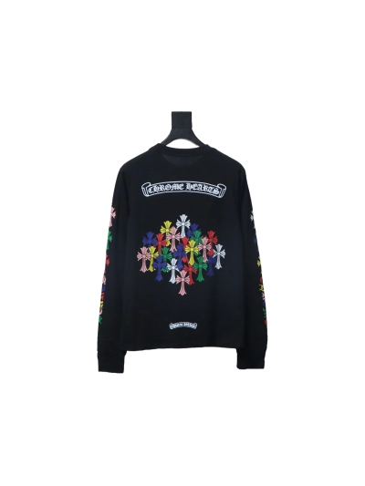 Chrome Hearts 25FW Scroll Print Long-Sleeve T-Shirt Black 02