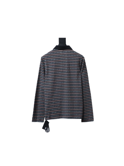 Chrome Hearts 25FW Striped Polo Long Sleeve T-Shirt 02