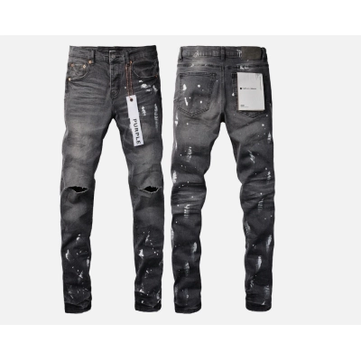 Purple Brand Fashion Men Black Jeans 01