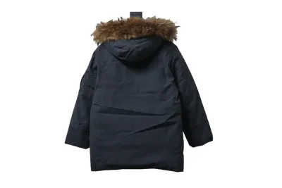 MLB 2nd Generation Large Fur Collar Workwear Down Jacket Grey 02