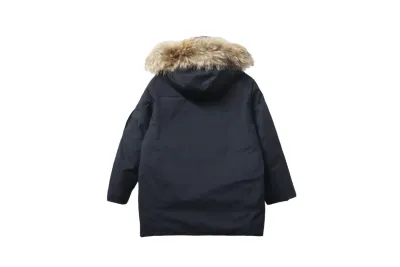 MLB 2nd Generation Large Fur Collar Workwear Down Jacket Black 02