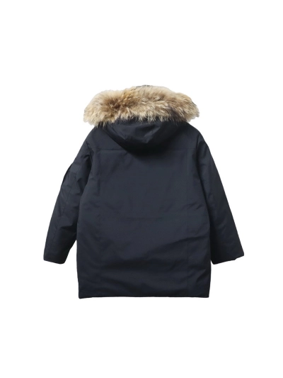MLB 2nd Generation Large Fur Collar Workwear Down Jacket Black 02