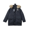 MLB 2nd Generation Large Fur Collar Workwear Down Jacket Black
