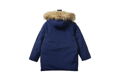 MLB 2nd Generation Large Fur Collar Workwear Down Jacket Blue 02