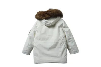 MLB 2nd Generation Large Fur Collar Workwear Down Jacket White 02