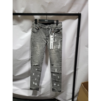 Purple Brand Fashion Men Black Jeans 02