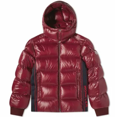 Moncler Men's Luntiere Down Jacket in Burgundy 01