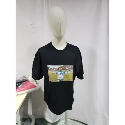 Supreme T-shirt Black White 006 02