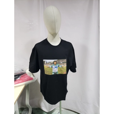 Supreme T-shirt Black White 006 02