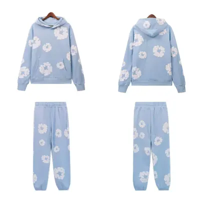 Denim Tears hoodie blue Tracksuit 01