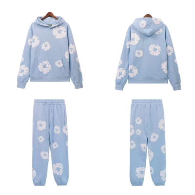 Denim Tears hoodie blue Tracksuit 01