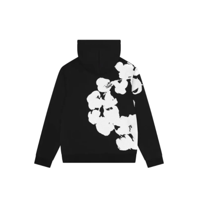 Denim Tears Big Cotton Wreath Hoodie Black 02