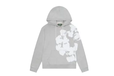 Denim Tears Big Cotton Wreath Hoodie Grey 01