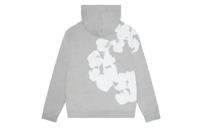 Denim Tears Big Cotton Wreath Hoodie Grey 02