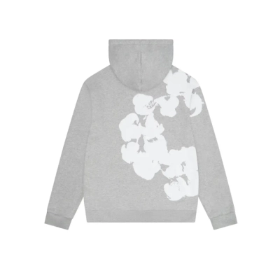 Denim Tears Big Cotton Wreath Hoodie Grey 02