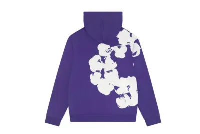 Denim Tears Big Cotton Wreath Hoodie Purple 02