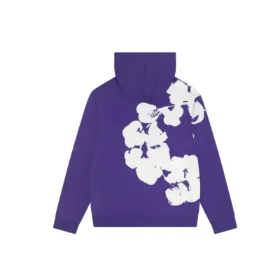 Denim Tears Big Cotton Wreath Hoodie Purple 02