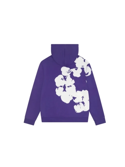 Denim Tears Big Cotton Wreath Hoodie Purple 02