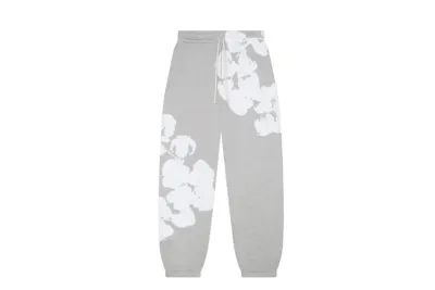 Denim Tears Big Cotton Wreath Sweatpants Grey 02