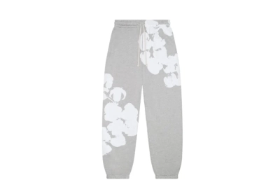 Denim Tears Big Cotton Wreath Sweatpants Grey 02
