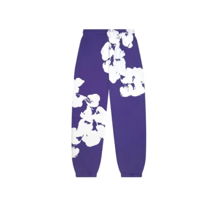 Denim Tears Big Cotton Wreath Sweatpants Purple 02