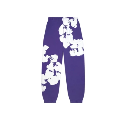 Denim Tears Big Cotton Wreath Sweatpants Purple 02