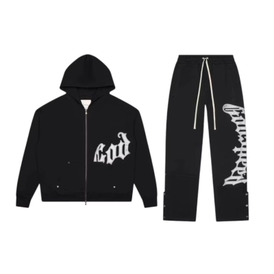 Godspeed OG Logo V2 Sweatsuit Black 01