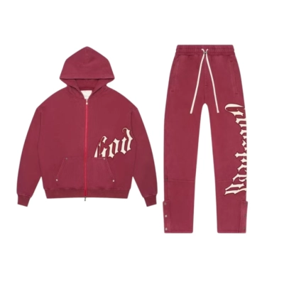 Godspeed OG Logo V2 Sweatsuit Burgundy 01