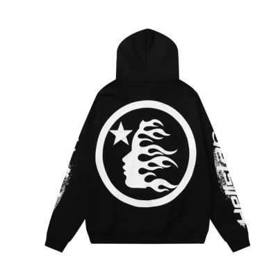Hellstar Speed Hoodies #2230 Black White 02