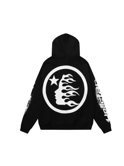 Hellstar Speed Hoodies #2230 Black White 02