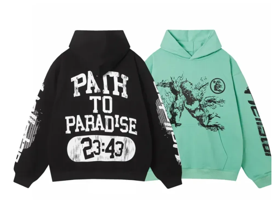 Hellstar Path To Paradise Hoodie #3098 Black/Green