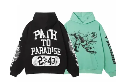 Hellstar Path To Paradise Hoodie #3098 Black/Green 01