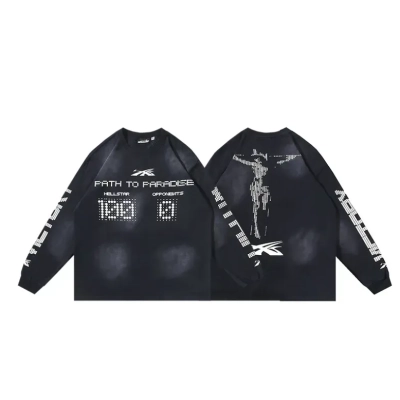 Hellstar Scoreboard Long-Sleeve T-Shirt #650 Black 01