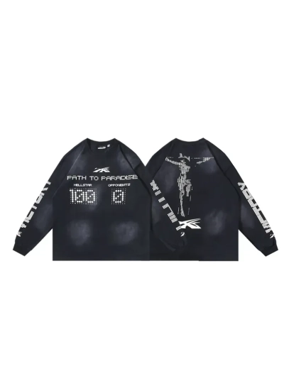 Hellstar Scoreboard Long-Sleeve T-Shirt #650 Black 01