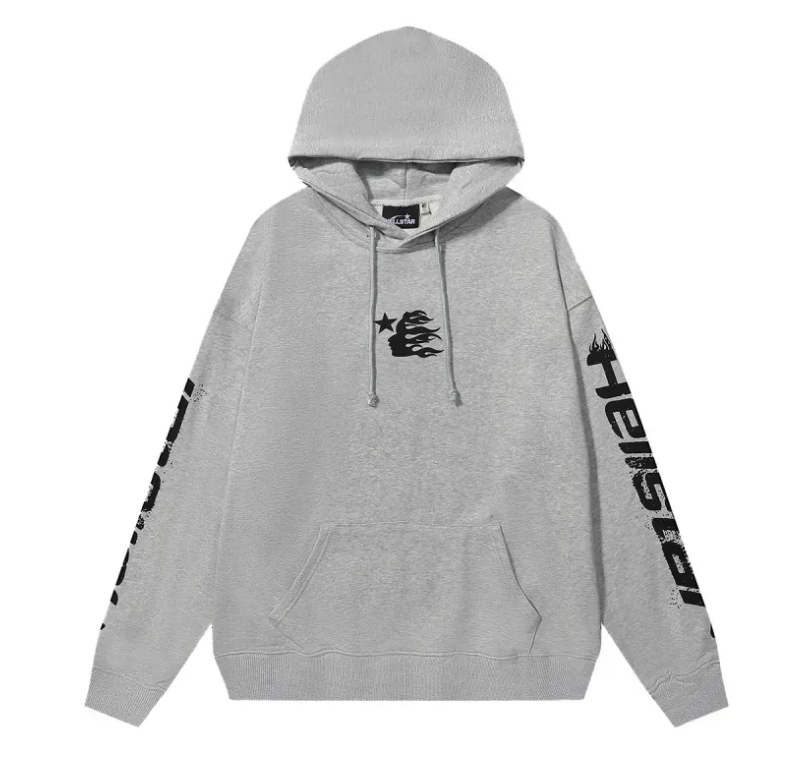 Hellstar Speed Hoodies #2230 Black Grey