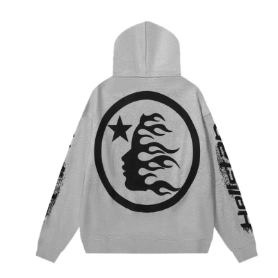 Hellstar Speed Hoodies #2230 Black Grey 02